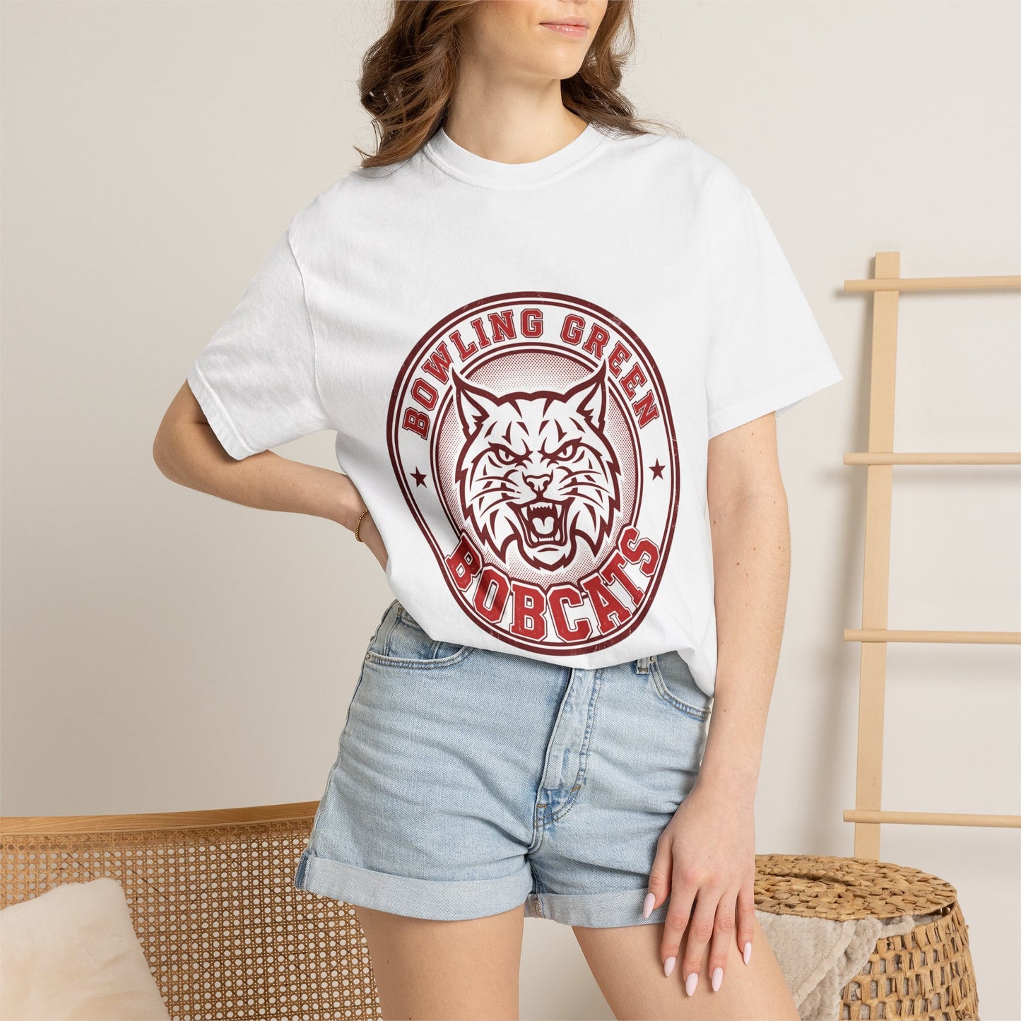 Bobcats Circle Logo T-Shirt — Bowling Green Bobcats Vintage Campus Tee